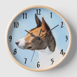 Basenji Painting - Cute Original Art