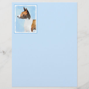 Basenji Painting - Cute Original Art