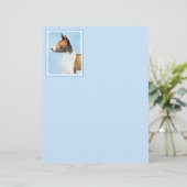 Basenji Painting - Cute Original Art (Staand voorkant)