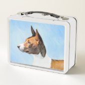 Basenji Painting - Cute Original Art (Achterkant)
