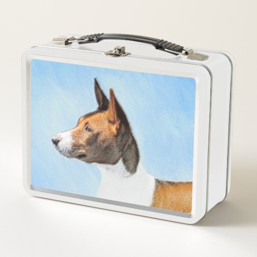 Basenji Painting - Cute Original Art (Voorkant)