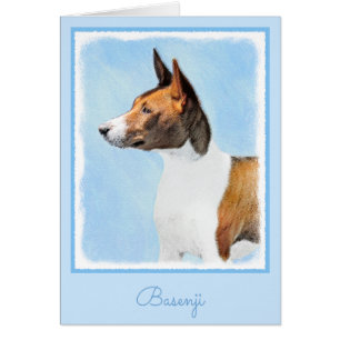 Basenji Painting - Cute Original Art