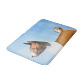 Basenji Painting - Cute Original Art Badmat (Gekanteld)
