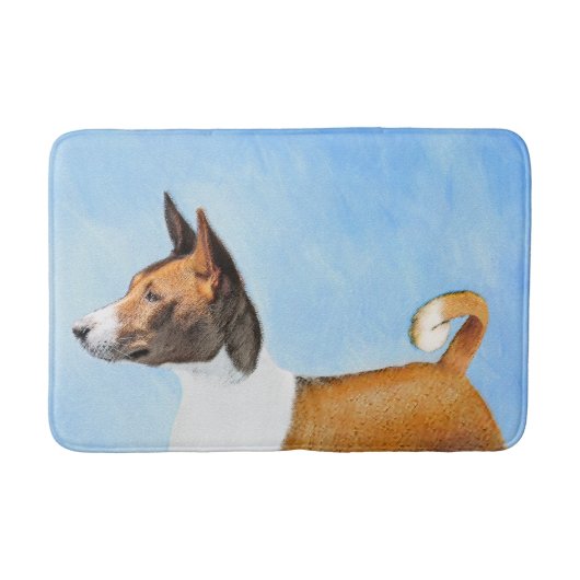 Basenji Painting - Cute Original Art Badmat (Voorkant)