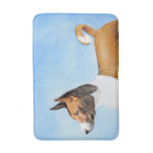 Basenji Painting - Cute Original Art Badmat (Voorkant Verticaal)