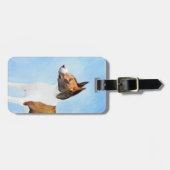 Basenji Painting - Cute Original Art Bagagelabel (Voorkant horizontaal)