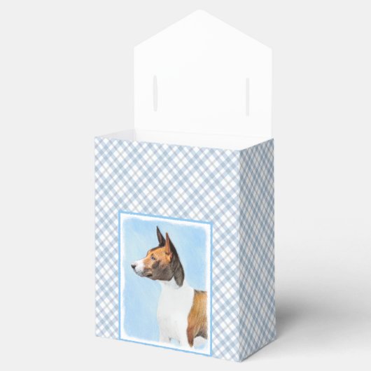 Basenji Painting - Cute Original Art Bedankdoosjes (Geopend)