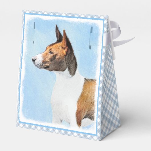 Basenji Painting - Cute Original Art Bedankdoosjes (Achterkant)