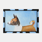 Basenji Painting - Cute Original Art Deurmat (Voorkant)