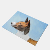Basenji Painting - Cute Original Art Deurmat (Schuin)
