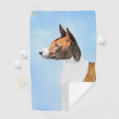 Basenji Painting - Cute Original Art Golfhanddoek (Insitu)