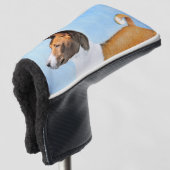 Basenji Painting - Cute Original Art Golfheadcover (3/4 voorkant)