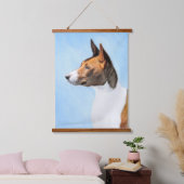 Basenji Painting - Cute Original Art Hangend Wandkleed (Slaapkamer)