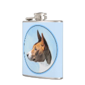 Basenji Painting - Cute Original Art Heupfles (Links)