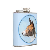 Basenji Painting - Cute Original Art Heupfles (Rechts)