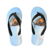 Basenji Painting - Cute Original Art Kinder Teenslippers (Voetbed)