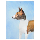 Basenji Painting - Cute Original Art Klembord (Achterkant)