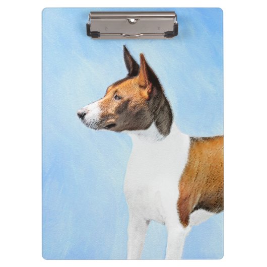 Basenji Painting - Cute Original Art Klembord (Voorkant)
