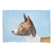 Basenji Painting - Cute Original Art Kussensloop (Voorkant)