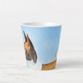 Basenji Painting - Cute Original Art Latte Mok (Voorkant)
