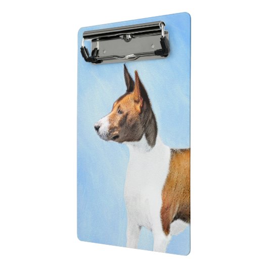 Basenji Painting - Cute Original Art Mini Klembord (Angled2)