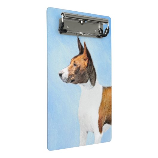 Basenji Painting - Cute Original Art Mini Klembord (Schuin)