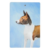 Basenji Painting - Cute Original Art Mini Klembord (Achterkant)