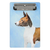 Basenji Painting - Cute Original Art Mini Klembord (Voorkant)