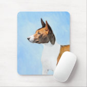 Basenji Painting - Cute Original Art Muismat (Met muis)