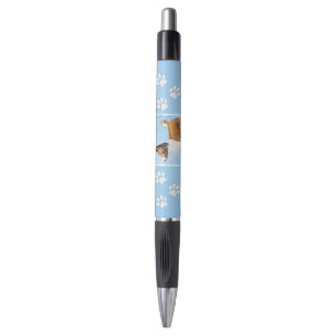 Basenji Painting - Cute Original Art Pen