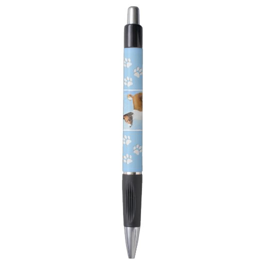 Basenji Painting - Cute Original Art Pen (Voorkant Verticaal)