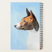 Basenji Painting - Cute Original Art Planner (Achterkant)