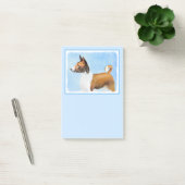 Basenji Painting - Cute Original Art Post-it® Notes (Kantoor)