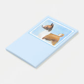 Basenji Painting - Cute Original Art Post-it® Notes (Schuin)