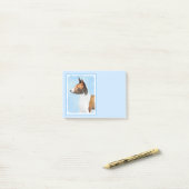 Basenji Painting - Cute Original Art Post-it® Notes (Op bureau)