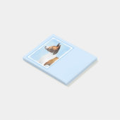 Basenji Painting - Cute Original Art Post-it® Notes (Schuin)