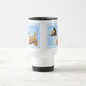 Basenji Painting - Cute Original Art Reisbeker (Center)