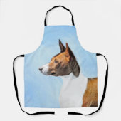 Basenji Painting - Cute Original Art Schort (Voorkant)