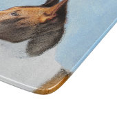 Basenji Painting - Cute Original Art Snijplank (Hoek)