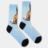 Basenji Painting - Cute Original Art Sokken (Rechts)