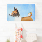 Basenji Painting - Cute Original Art Spandoek (Insitu)