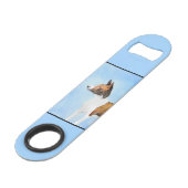 Basenji Painting - Cute Original Art Speed Flessenopener (Voorkant Gekanteld)