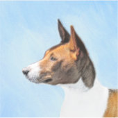 Basenji Painting - Cute Original Art Sticker (Voorkant)