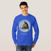 Basenji Painting - Cute Original Art T-shirt (Voorkant volledig)