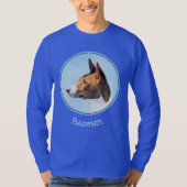 Basenji Painting - Cute Original Art T-shirt (Voorkant)