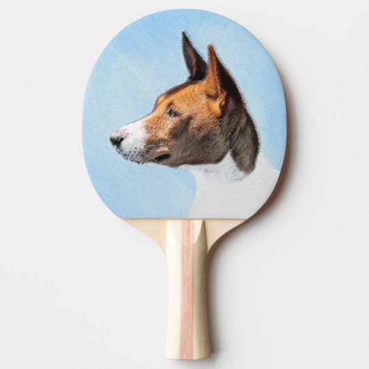 Basenji Painting - Cute Original Art Tafeltennisbatje (Voorkant)