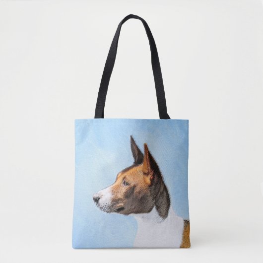 Basenji Painting - Cute Original Art Tote Bag (Voorkant)