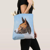 Basenji Painting - Cute Original Art Tote Bag (Dichtbij)
