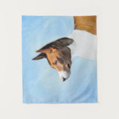 Basenji Painting - Cute Original Art Wandkleed (Voorkant)