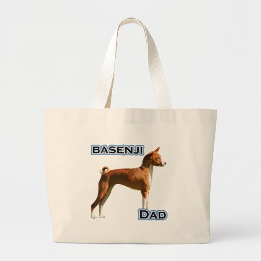 Basenji Pap 4 Grote Tote Bag (Voorkant)